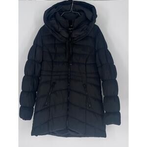 Womens Celsius Black Puffer‎ Coat Excellent Condition